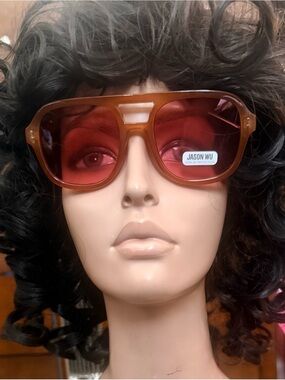 Jason Wu Vibrant Large Frame Orange Sunglasses